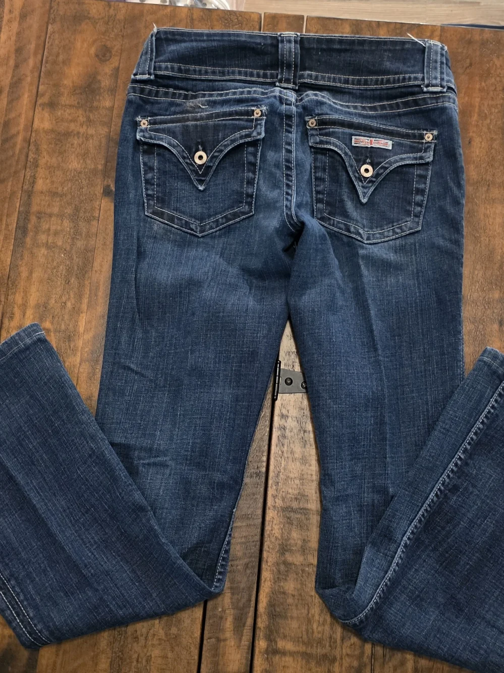 Hudson Jeans Women's Dark Blue Flare Wide Leg Jeans